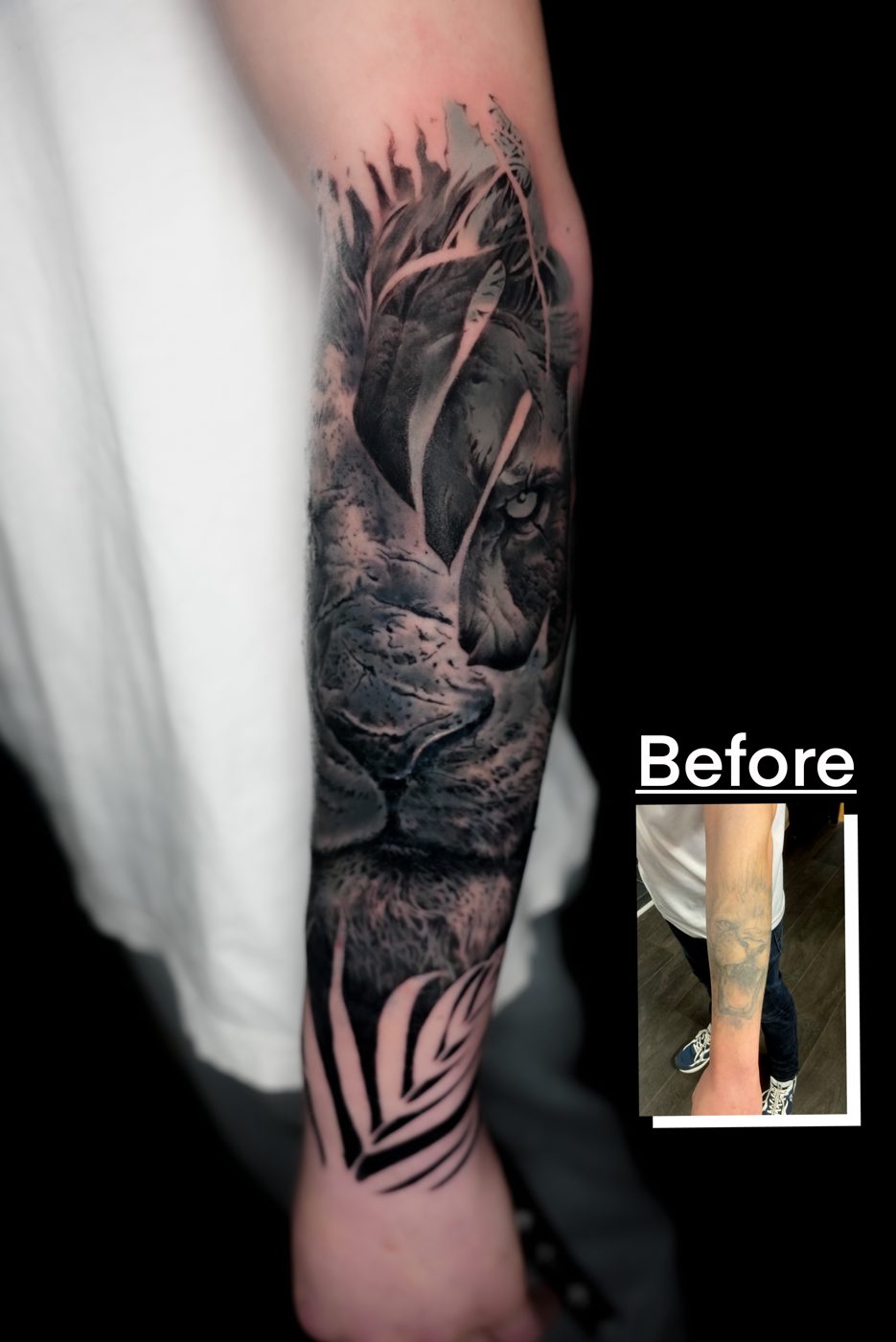 Tattoo work — Cover-up