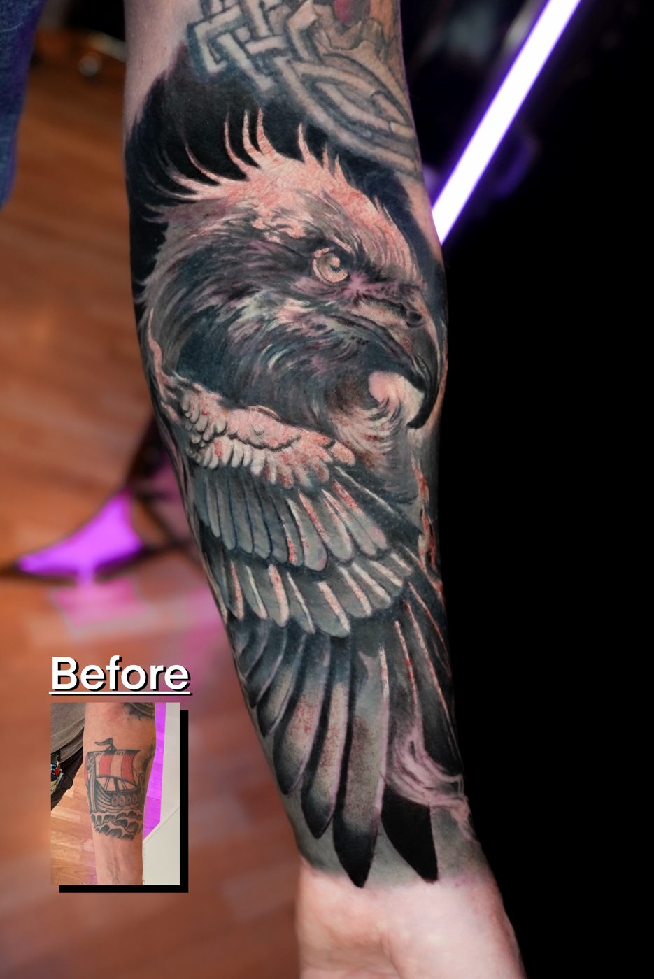 Tattoo work — Cover-up