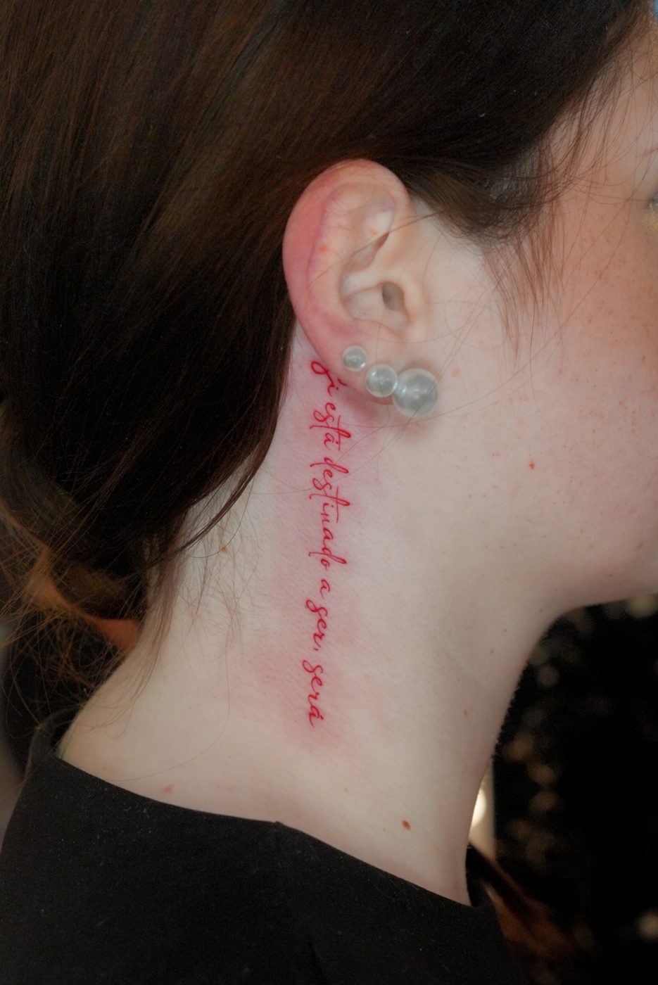 Tattoo work — Lettering