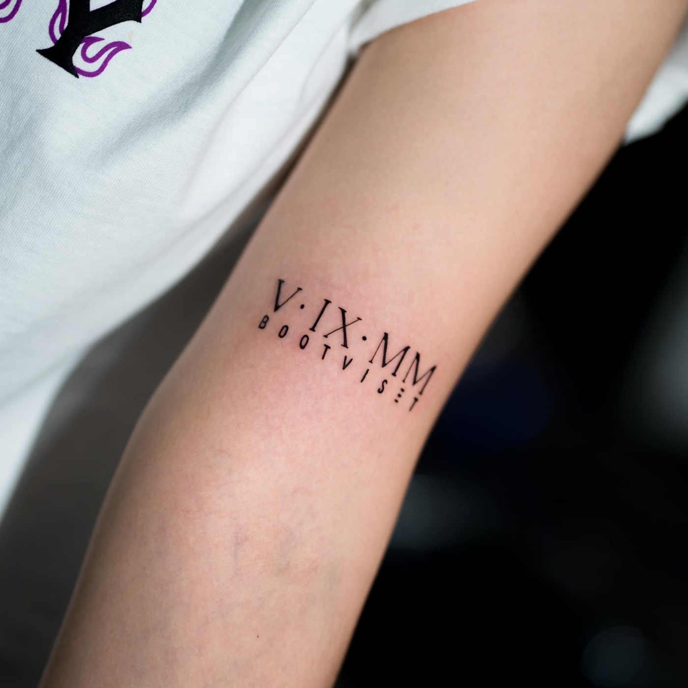 Tattoo work — Lettering