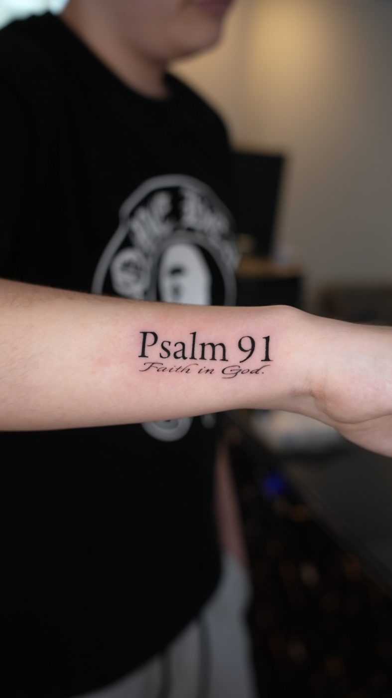 Tattoo work — Lettering