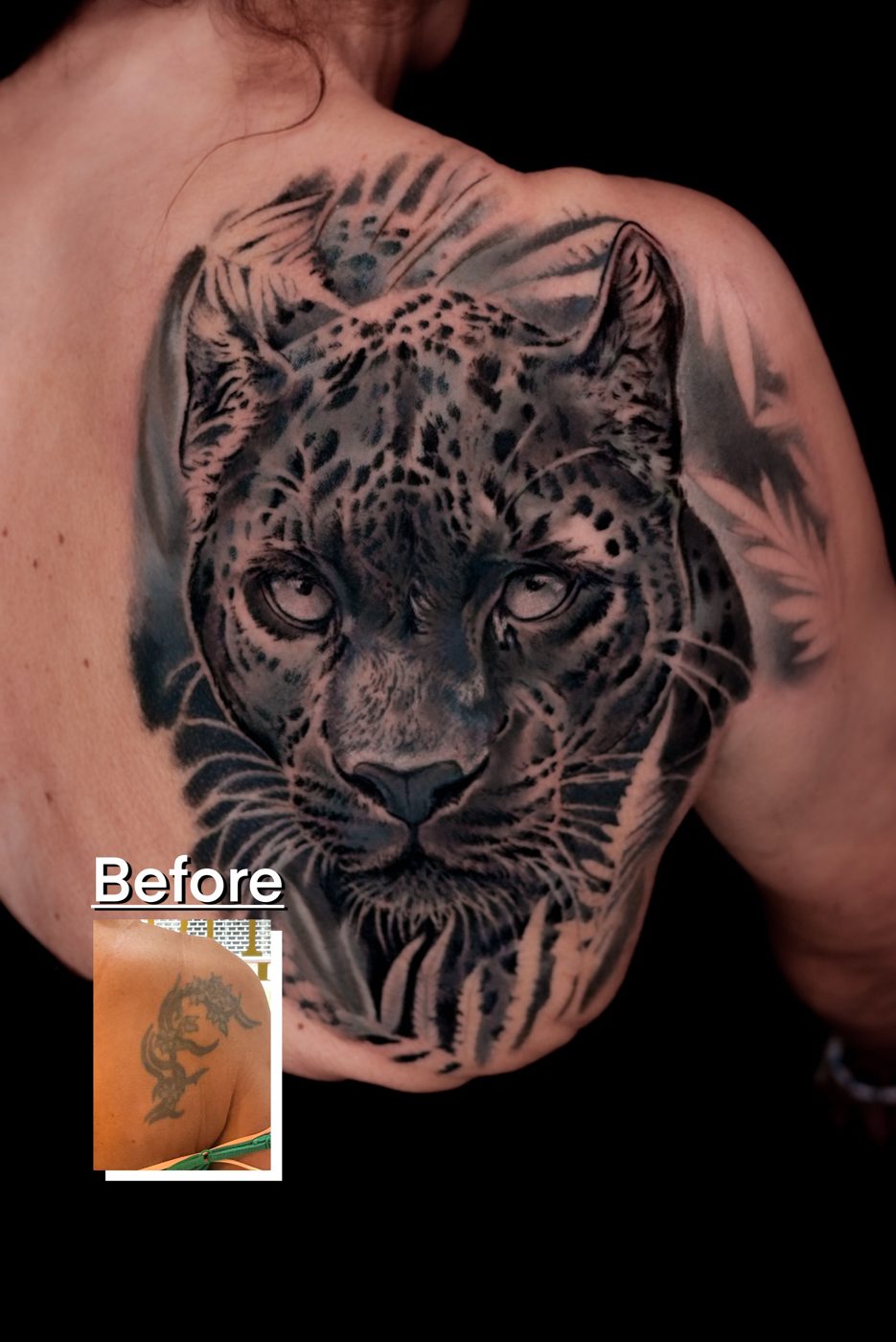 Tattoo work — Cover-up