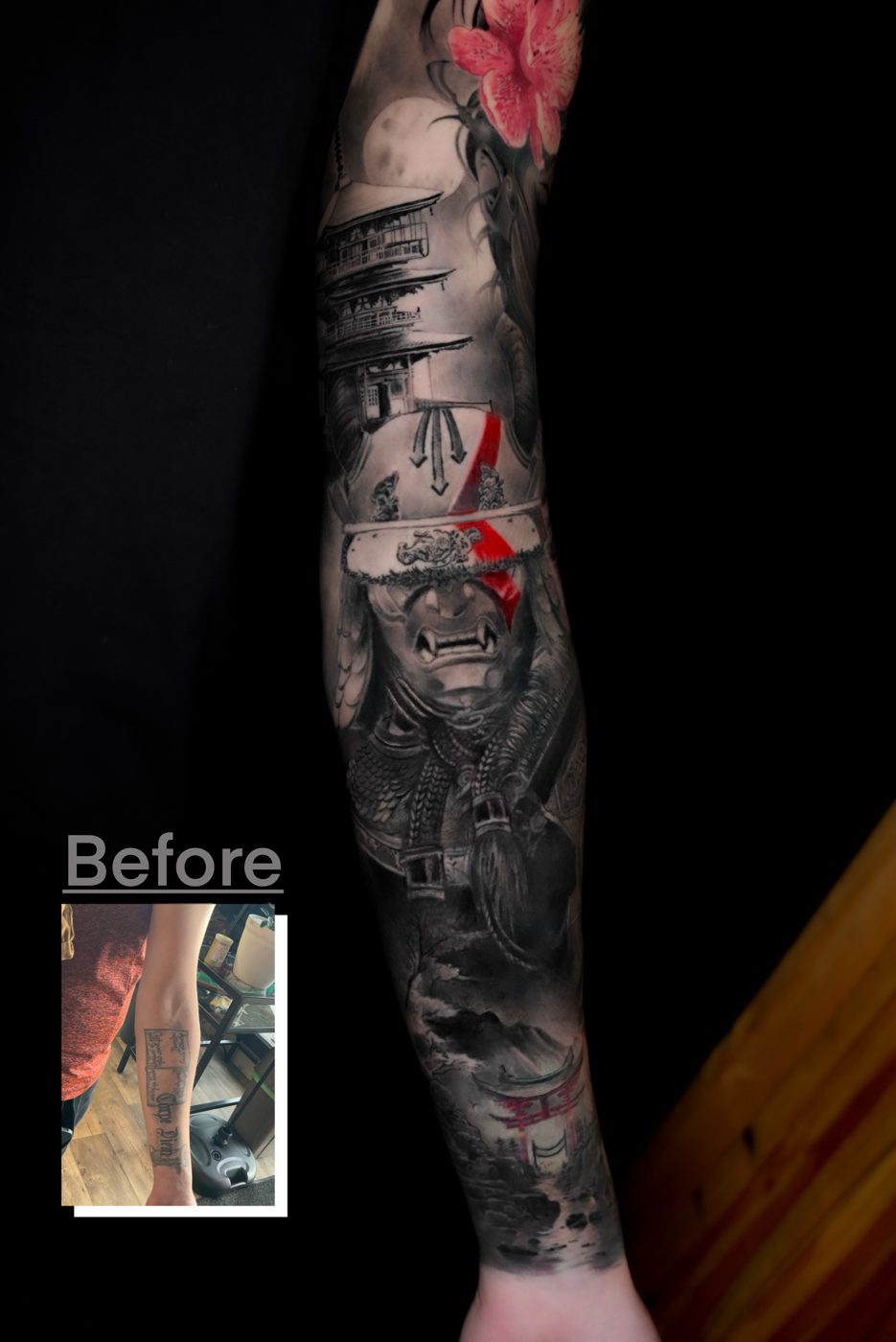 Tattoo work — Cover-up