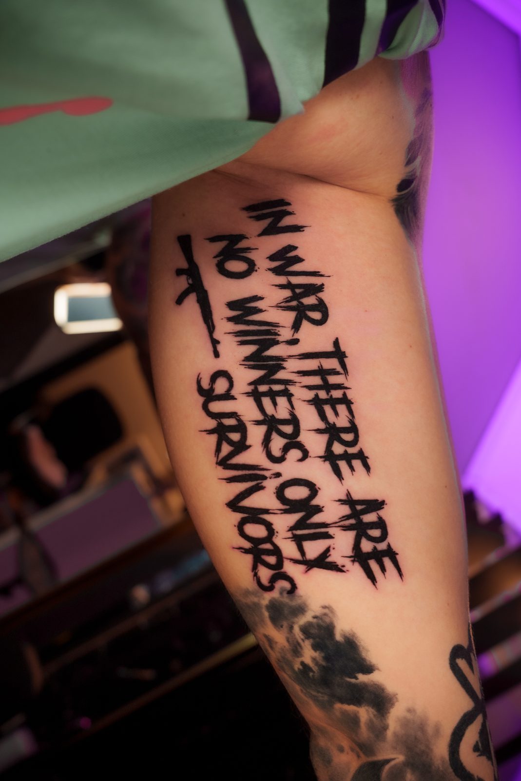 Tattoo work — Lettering